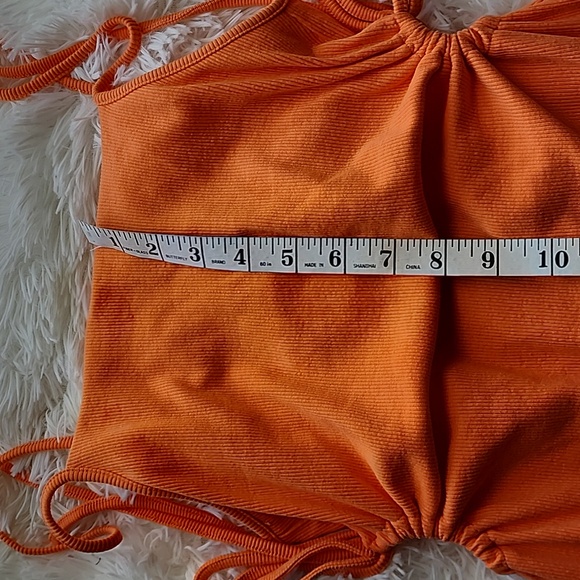 Zara Orange Sleeveless Dress Size L - Picture 6 of 11